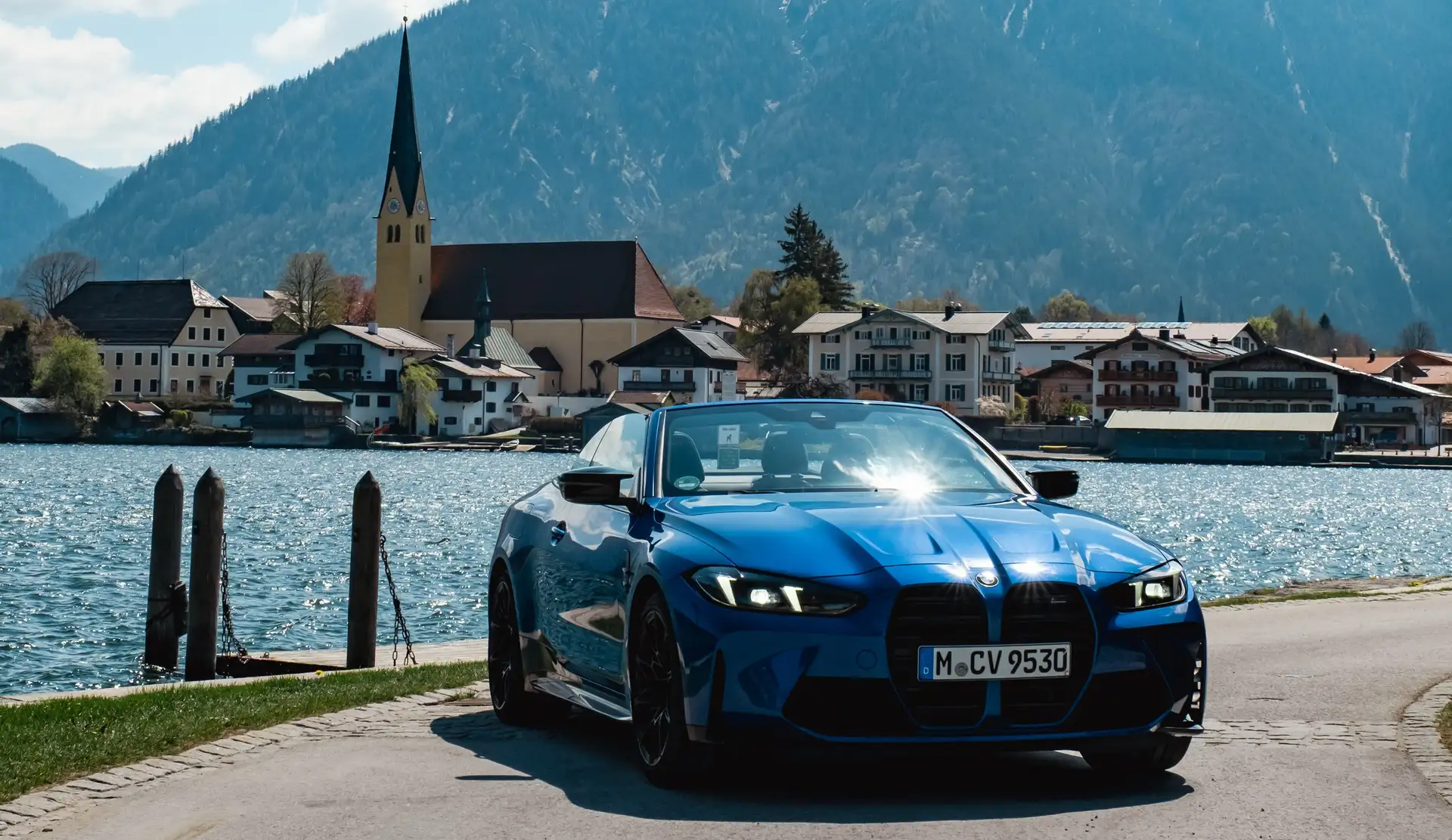CarVia BMW 420i Convertible at Lake Tegernsee.