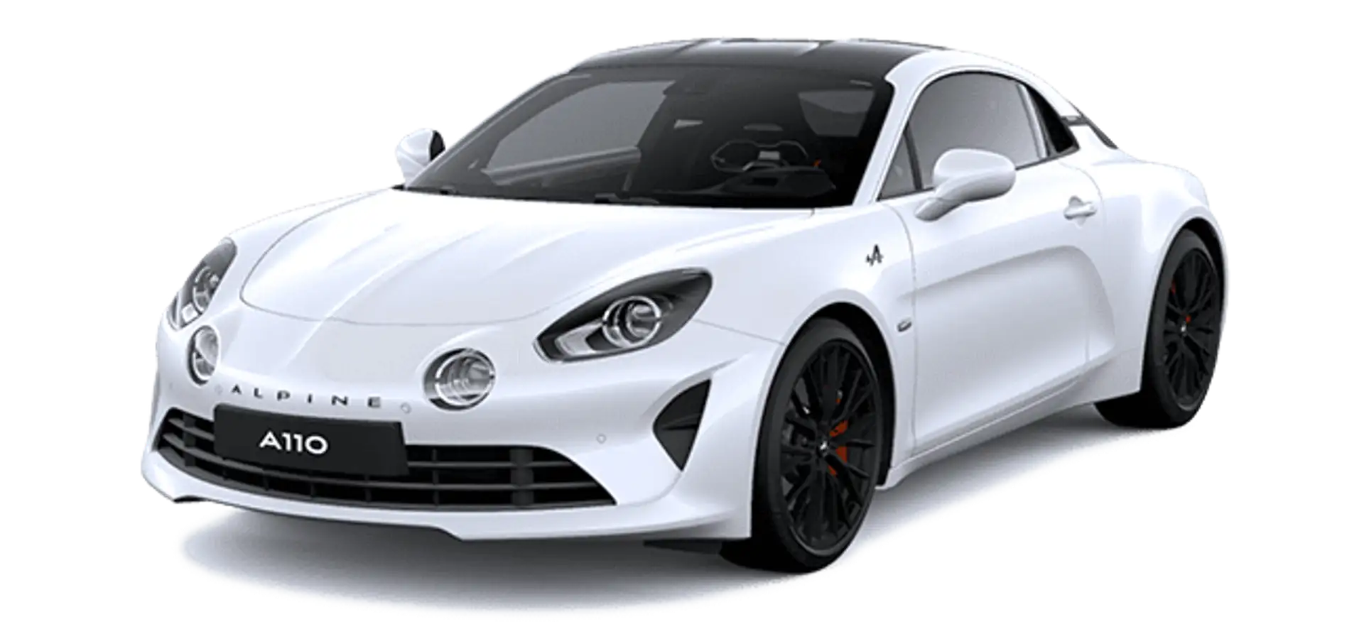 Alpine A110 in white as configuration picture