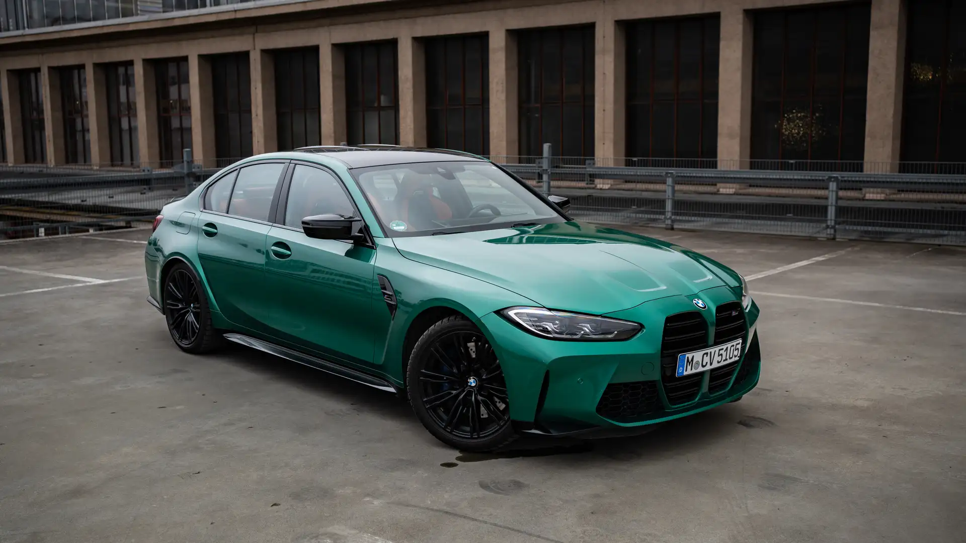 BMW M3 G80 LCI in gruen