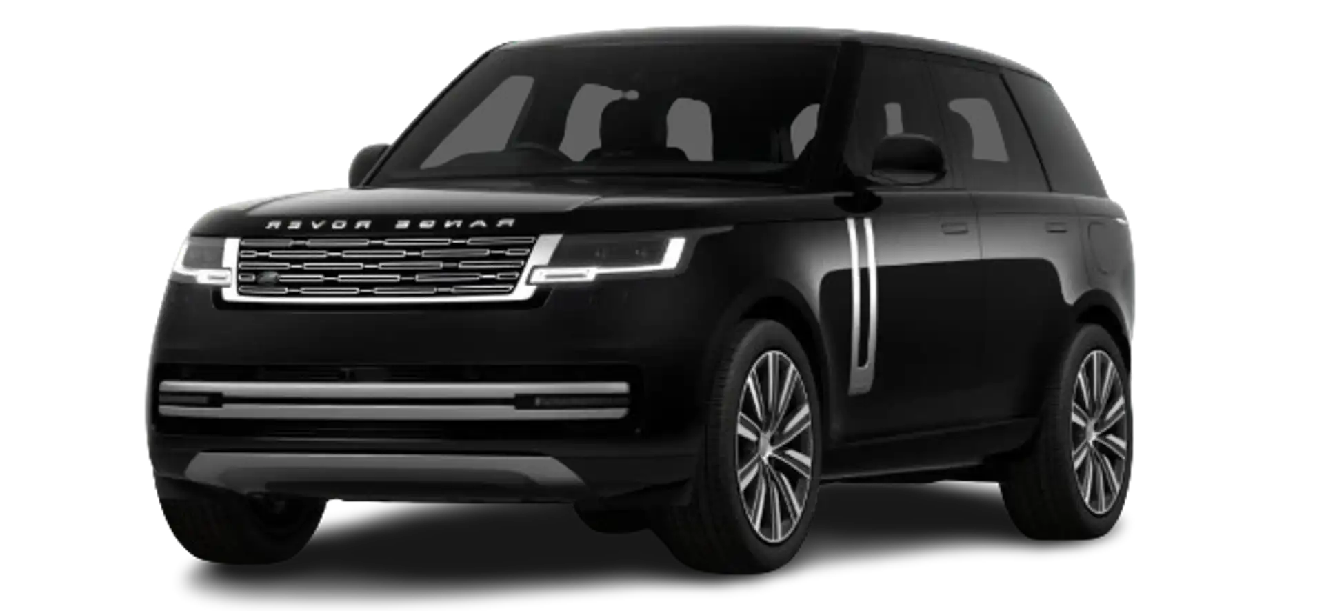 Range Rover Vogue in black roof open from configurator