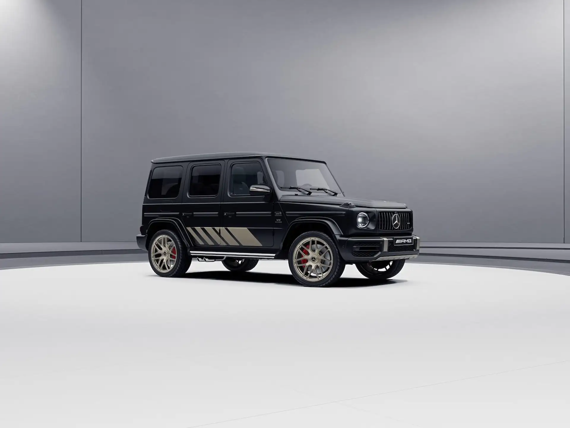 Mercedes G63 AMG in schwarz Seitenansicht Konfigurationsbild