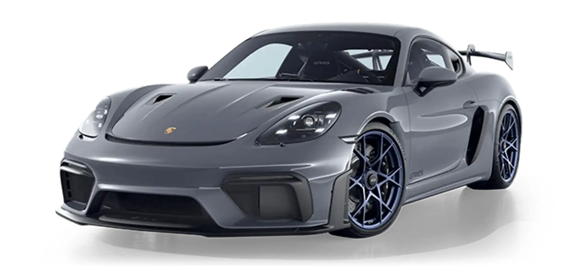 Porsche Cayman GT4 RS in arktikgrau als Konfigurationsbild