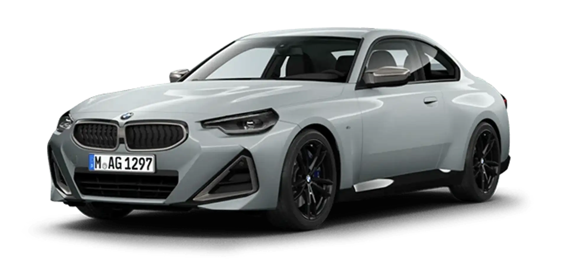 BMW M240i in grau ausgeschnitten aus Konfigurator