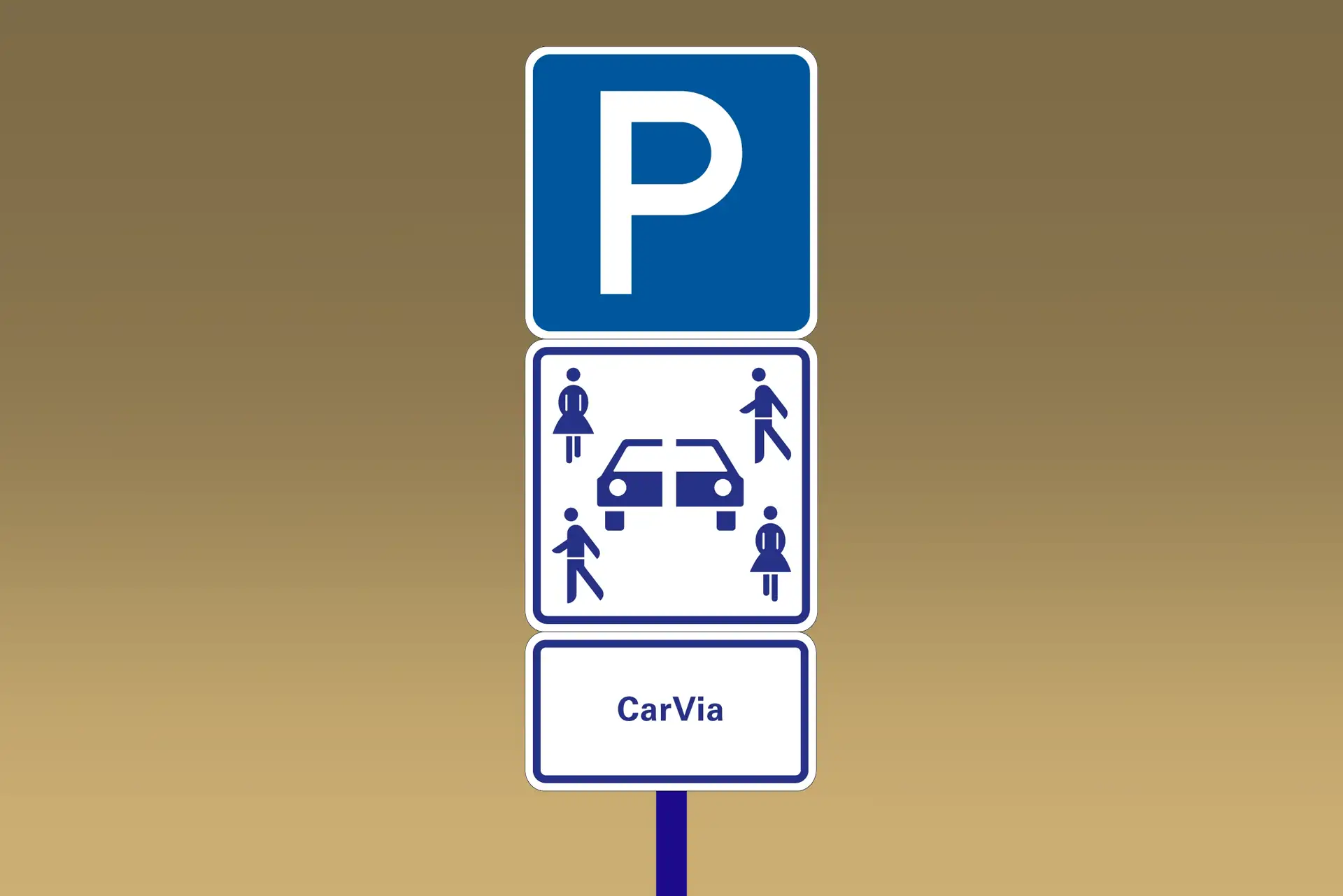 CarVia Station Based Straßenschild