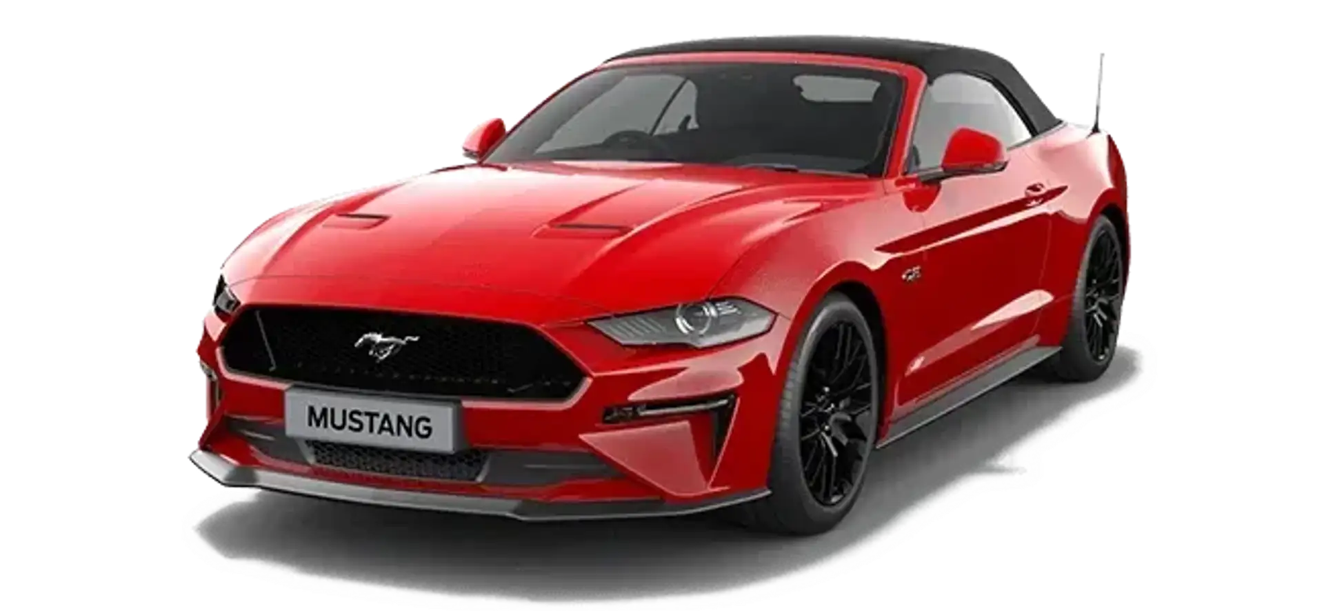 Ford Mustang Convertible in red from configurator