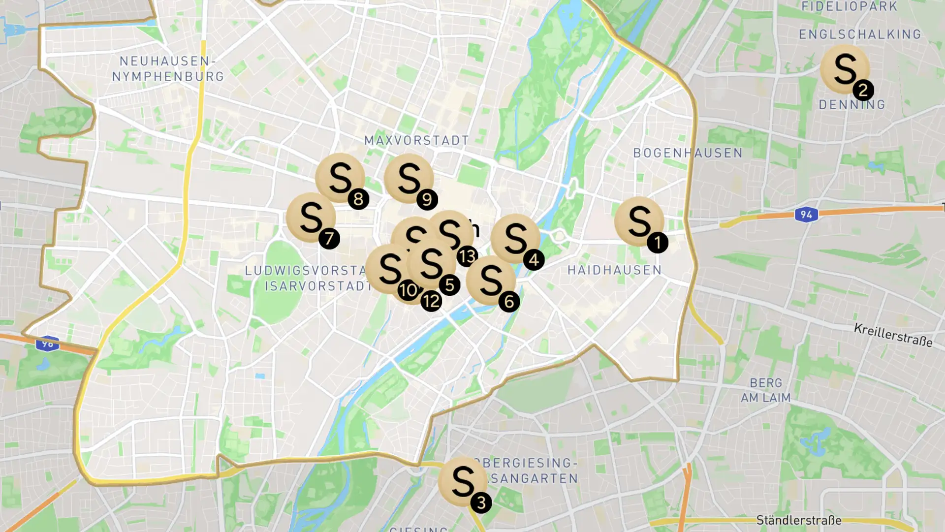 CarVia Stationsbasierte Carsharing Standorte München