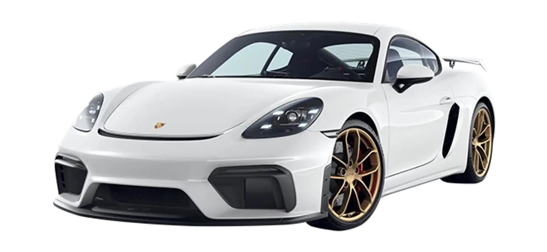 Porsche Cayman GT4 in white from configurator