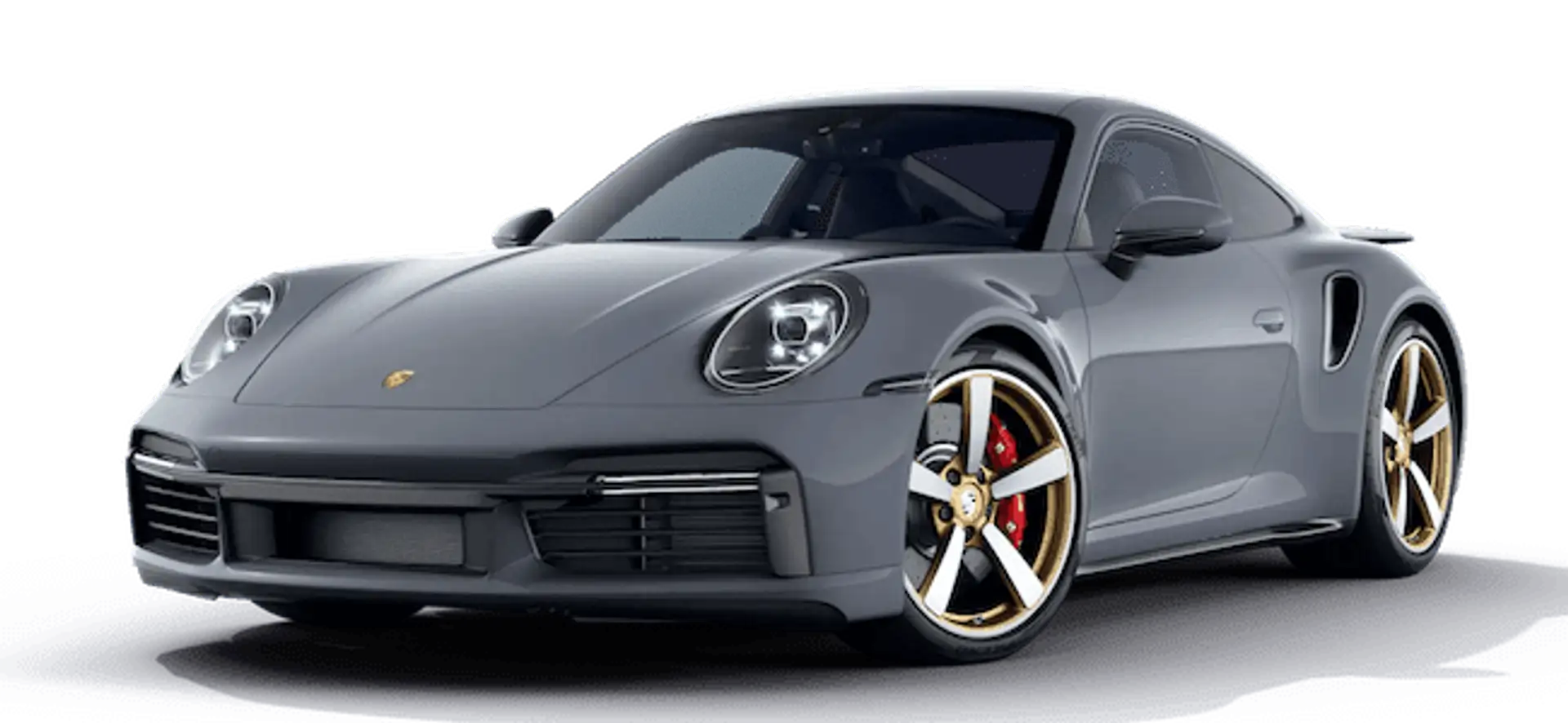 Porsche 911 Turbo in arctic gray as configuration picture